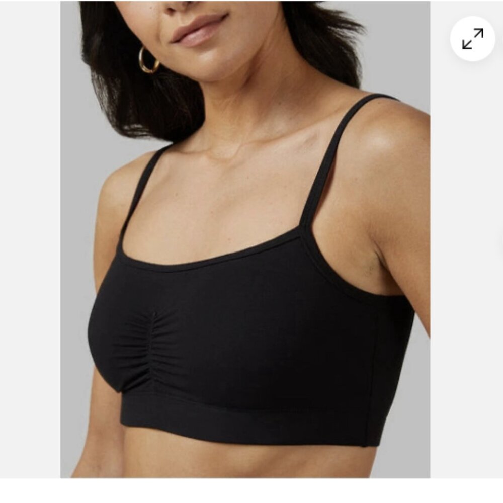 NWT WOMEN'S BLACK 32 DEGREES COOL BRALETTE WITH ADJUSTABLE STRAPS SIZE XL